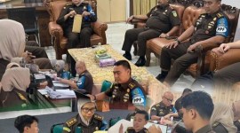 Reviu pertangungjawaban penggunaan anggaran, dari Tim Kejaksaan Tinggi Kalimantan Selatan (Kejati Kalsel) sasar Kejari (Kejaksaan Negri) Kabupaten Banjar, Senin (1/4/2024). (SuarIndonesia/Ist)