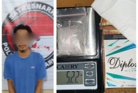 Seorang kurir (persuruh) Narkotika jneus sabu-sabu, M Riyan (31) (SuarIndonesia/Ist)