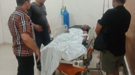 korban di Rumah Sakit Umum Daerah (RSUD) Ansari Saleh Banjarmasin, menjalani perawatan medis, Kamis (18/4/2024)/DO)