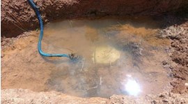 Perbaikan pipa Sistem Pengolahan Air Minum (SPAM) Banjarbakula,