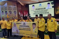 DPD Partai Golongan Karya (Golkar) Kalsel akhirnya menyatakan dukungan terhadap Hj Raudhatul Jannah atau Acil odah untuk maju Pilkada Kalsel 2024. (SuarIndonesia/HM)