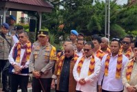 Rombongan Komisi III DPR RI,, ketika di Mapolda Kalsel, Senin (29/4/2024). (SuarIndonesia/ZI)