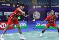 Bagas/Fikri gagal lolos ke Olimpiade 2024 setelah tersingkir dari BAC 2024. (SuarIndonesia/Arsip PBSI)