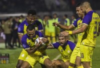 Barito Putera gebuk Persikabo 4-3 pada pekan ke-34 Liga 1 2023/2024 di Stadion Sultan Agung, Bantul, Senin (29/4/2024). [ANTARA FOTO/BAYU PRATAMA S]