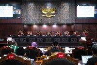 Mahkamah Konstitusi menyiapkan dokter hingga tukang pijat untuk hakim selama mengadili sengketa pemilihan anggota legislatif Pemilu 2024. [CNN Indonesia/Adi Ibrahim]
