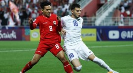 Timnas Indonesia U-23 kalah 0-2 dari Uzbekistan pada babak semifinal Piala Asia U-23 2024 di Stadion Abdullah bin Khalifa, Qatar, Senin (29/4/2024) malam. [AFP/KARIM JAAFAR]