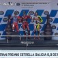 Podium juara MotoGP Spanyol 2024 Francesco Bagnaia, Marc Marquez kedua dan Marco Bezzecch finis ketiga pada balapan di sirkuit Jerez, Spanyol, Minggu (28/4/2024) malam. [Screenshot SkySport]