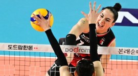 Giovanna Milana tiba di Indonesia untuk persiapan Proliga 2024, Minggu (14/4/2024). (Dok. KOVO)