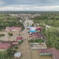 Pantauan udara banjir di Kabupaten Kutai Barat, Minggu (19/5/2024). [ANTARA/HO-Basarnas Kaltim]
