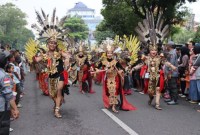 Keikutsertaan kontingen Kalimantan Tengah dalam rangkaian Puncak Peringatan Hari Kesatuan Gerak (HKG) PKK ke-52 dan Jambore Nasional Kader PKK 2024 yang digelar di Taman Balekambang Solo, 14-16 Mei 2024. [ANTARA/HO-Pemprov Kalteng]