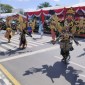 Karnaval budaya yang menjadi salah satu rangkaian FBIM 2024 di Kota Palangka Raya, Kalimantan Tengah, Minggu (19/5/2024). [ANTARA/Muhammad Arif H]
