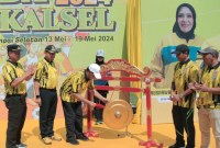 Pembukaan Pekan Olahraga Pelajar Daerah tingkat Provinsi Kalimantan Selatan (Kalsel) tahun 2024 oleh Gubernur Kalsel H Sabirin Noor, di kawasan Lapangan Lambung Mangkurat, Kandangan, Hulu Sungai Selatan, Kalimantan Selatan, Senin (13/5/2024). SuarIndonesia/(Antara/HO-Diskominfo HSS