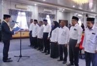 Pelantikan anggota Dewan Pendidikan Kabupaten Balangan periode 2024-2027.(Foto:Mc.Balangan)