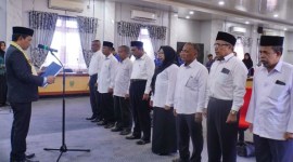 Pelantikan anggota Dewan Pendidikan Kabupaten Balangan periode 2024-2027.(Foto:Mc.Balangan)