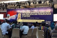 Suasana Rapat Kerja Daerah Program Bangga Kencana dan Percepatan Penurunan Stunting 2024 bertajuk “Penguatan Percepatan Penurunan Stunting melalui Intervensi Serentak Pencegahan Stunting” yang digelar Pemprov Kaltara di Kota Tarakan, Rabu (29/5/2024). [ANTARA/HO-Adpim Kaltara]
