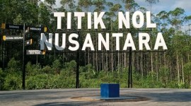 Titik nol Kota Nusantara, ibu kota negara baru Indonesia berlokasi di Kecamatan Sepaku, Kabupaten Penajam Paser Utara, Provinsi Kalimantan Timur. [ANTARA/Nyaman Bagus P]
