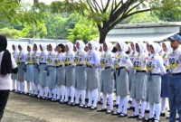 Puluhan siswa dan siswi perwakilan kabupaten/kota di Kalsel mengikuti seleksi menjadi Pasukan Pengibar Bendera Pusaka (Paskibraka) untuk upacara peringatan Hari Ulang Tahun (HUT) ke-79 Kemerdekaan RI tahun 2024, di Banjarbaru, Jumat (17/5/2024). [ANTARA/HO-MC Kalsel]
