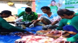 BAZNAS Kalsel melakukan pemotongan daging kurban saat Idul Adha tahun lalu. [ANTARA/HO-MC Kalsel]