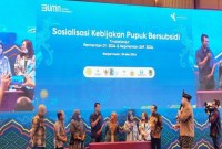 
PT Pupuk Indonesia (Persero) menggelar acara Sosialisasi Kebijakan Pupuk Bersubsidi Tahun 2024 di Fugo Hotel Banjarmasin, Kamis (30/5/2024). [ANTARA/Firman]