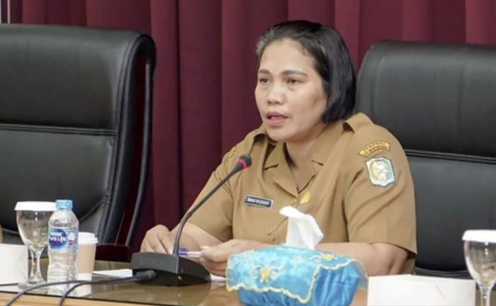 Kepala Bidang Persandian dan Statistik Diskominfo Kalbar, Maria Wijayanti. [ANTARA/Rendra Oxtora]