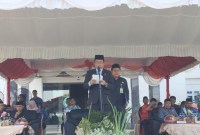 Bupati Balangan, Abdul Hadi yang menjadi pembina acara, dan dihadiri seluruh guru serta unsur Forkopimda Balangan, Kamis (2/5/2024) (SuarIndonesia/RJ)