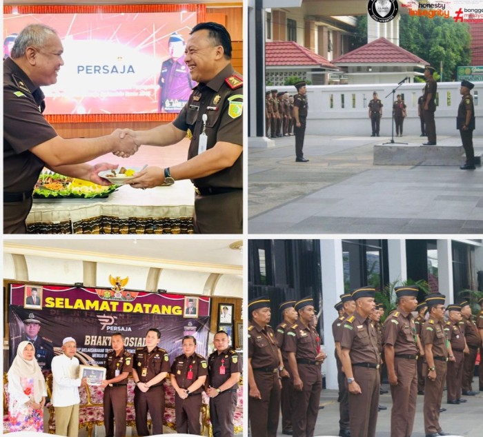 

Jajaran Kejati Kalsel upacara Hari Ulang Tahun ke 73 PERSAJA, Senin (6/5/2024) (SuarIndonesia/Ist)