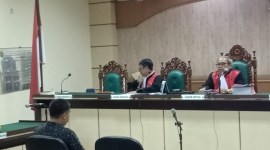 terdakwa Arbainsyah, di Pengadilkan Tindak Pidana Korupsi Banjarmasin