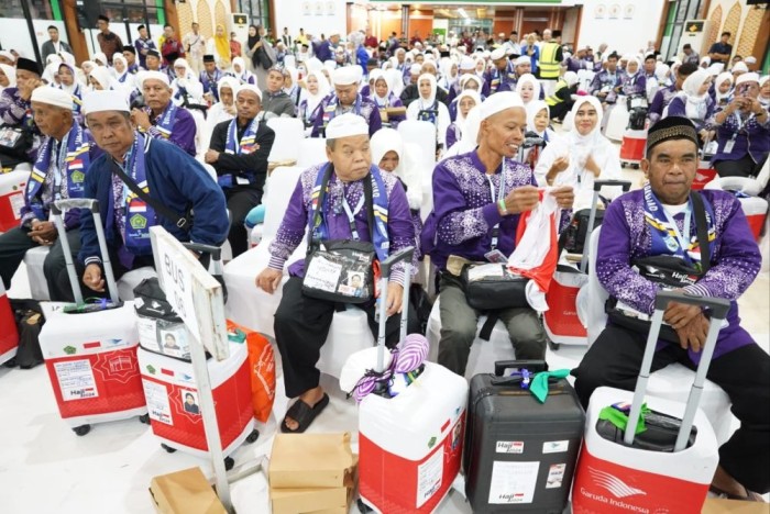 kelompok terbang (Kloter) pertama Jemaah calon haji (JCH) Embarkasi Banjarmasin,