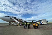 Bandara Syamsudin Noor kembali melayani pemberangkatan Jemaah Calon Haji (JCH) Embarkasi Banjarmasin. Memberikan pelayanan itu manajemen bandara memastikan fasilitas dan personel dalam kondisi prima. (SuarIndonesia/Ist)