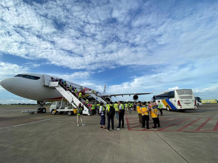 Bandara Syamsudin Noor kembali melayani pemberangkatan Jemaah Calon Haji (JCH) Embarkasi Banjarmasin. Memberikan pelayanan itu manajemen bandara memastikan fasilitas dan personel dalam kondisi prima. (SuarIndonesia/Ist)