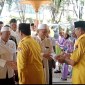 kedatangan rombongan perwakilan Acil Odah menyerahkan berkas pencalonan disambut sinoman hadrah, Rabu (15/5/2024) (HM)