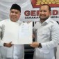 Setelah mendaftar ke partai sendiri, Rozanie juga melamar ke DPD Golkar dan Gerindra Kalsel, Rabu (15/5/2024). (SuarIndonesia/RW) 