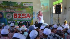 Goes to School, di SD IT Al Busyra, Halong, Rabu (15/5/2024). (SuarIndonesia/Adv)