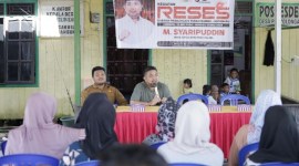 Wakil Ketua DPRD Kalimantan Selatan (Kalsel) M Syaripuddin saat menggelar Reses di Kabupaten Tanah Bumbu (SuarIndonesia/Ist)