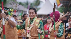 Festival Budaya Meratus 2024 yang digelar di Desa Kapul, Kecamatan Halong, Kabupaten Balangan, Kalimantan Selatan, berlangsung meriah. SuarIndonesia/Adv)