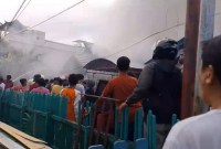 Amuk api din Komplek Banjar Permai III RT.5 RW.02 Banjarmasin Selatan, Senin (27/5/2024), sore. (SuarIndonesia/DO)