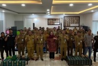 Para camat dan lurah se Kota Banjarmasin dikumpulkan di aula Kejaksaan Negeri (Kejari) Banjarmasin selama dua hari dan berakhir, Selasa (28/5/2024) (SuarIndonesia/Ist)