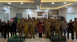 Para camat dan lurah se Kota Banjarmasin dikumpulkan di aula Kejaksaan Negeri (Kejari) Banjarmasin selama dua hari dan berakhir, Selasa (28/5/2024) (SuarIndonesia/Ist)