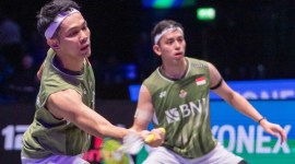 Ganda putra Indonesia Fajar Alfian/Muhammad Rian Ardianto. [VCG via Getty Images/Tai Chengzhe]