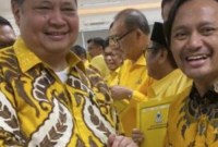 Ketua Umum Partai Golkar, Airlangga Hartarto, restui Hasnuryadi Sulaiman maju di Pilkada 2024. (SuarIndonesia/Ist)