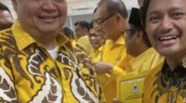Ketua Umum Partai Golkar, Airlangga Hartarto, restui Hasnuryadi Sulaiman maju di Pilkada 2024. (SuarIndonesia/Ist)