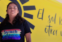 Cinthia Juarez yang mencalonkan diri usai temannya dibunuh saat kampanye. [BBC]