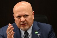 Jaksa ICC mulai mengajukan berkas untuk penangkapan Benjamin Netanyahu dan Yoav Gallant. [AFP/RAUL ARBOLEDA]