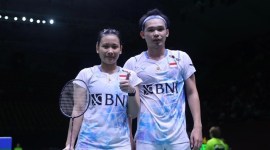 Rinov/Pitha berhasil melangkah ke babak semifinal Malaysia Masters 2024. [Arsip PBSI]