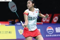 Gregoria Mariska Tunjung kalahkan Akane Yamaguchi bawa Indonesia unggul 1-0 atas Jepang di Uber Cup 2024. [PBSI]