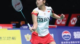 Gregoria Mariska Tunjung kalahkan Akane Yamaguchi bawa Indonesia unggul 1-0 atas Jepang di Uber Cup 2024. [PBSI]