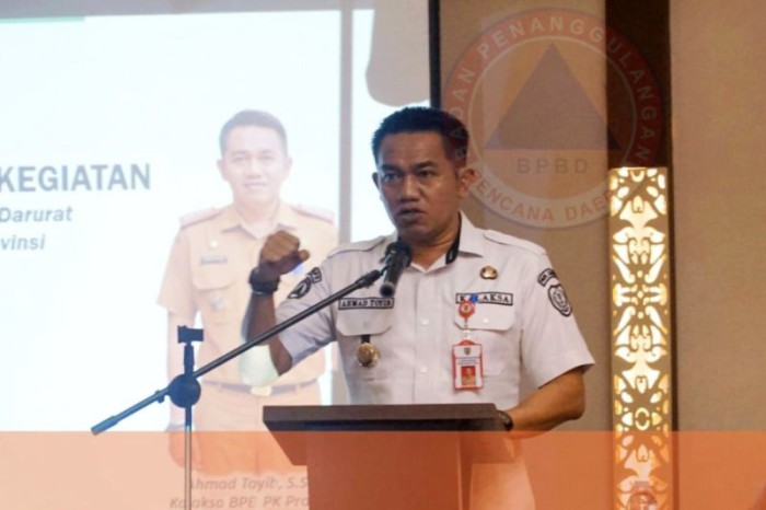 Kepala Pelaksana BPBPK Kalteng Ahmad Toyib. [ANTARA/HO-Diskominfosantik Kalteng]