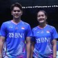 
Ganda campuran Indonesia, Adnan Maulana/Nita Violina Marwah lolos ke 16 besar Indonesia Open 2024. [PBSI]