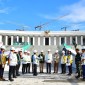 Presiden Jokowi meninjau sejumlah lokasi yang akan dijadikan tempat upacara. [setneg]