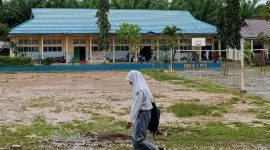 SMK Negeri 1 berlokasi di Kecamatan Sepaku, Kabupaten Penajam Paser Utara, Provinsi Kalimantan Timur, salah satu sekolah yang dipilih sebagai model penerapan peta jalan pendidikan ibu kota negara baru Imdonesia. [ANTARA/Nyaman Bagus P]